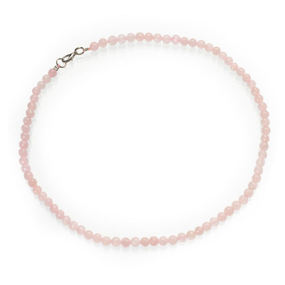 Намисто з рожевого кварцу