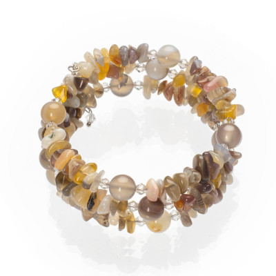 Браслет из агата ботсвана