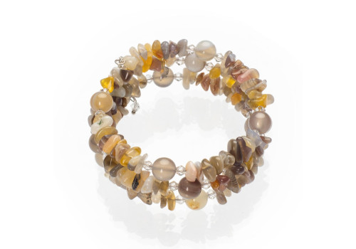 Браслет з агату ботсвана