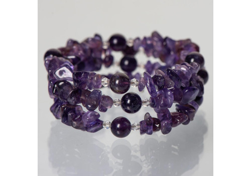 Браслет з аметисту