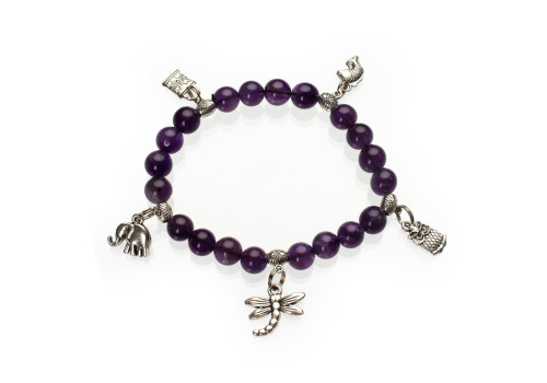 Браслет з аметисту