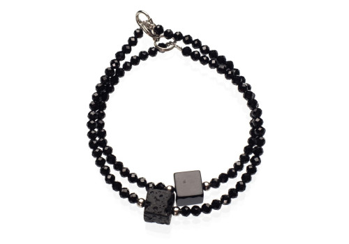 Браслет з натуральної шпінелі