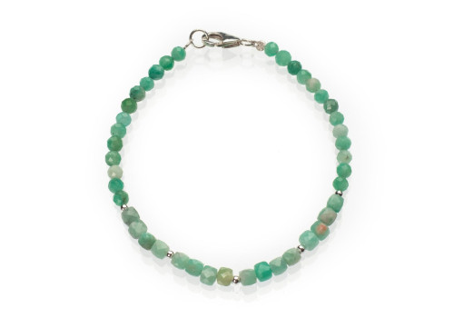 Браслет з натурального смарагду