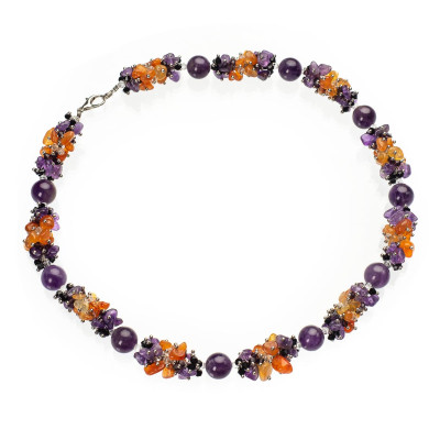 Бусы с аметистом 