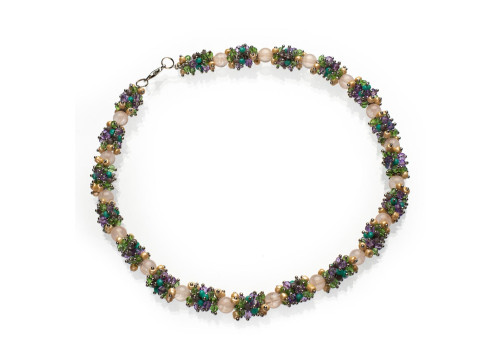 Намисто з рожевого кварцу