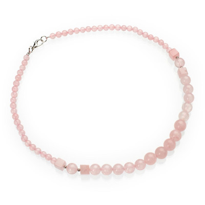 Бусы из розового кварца