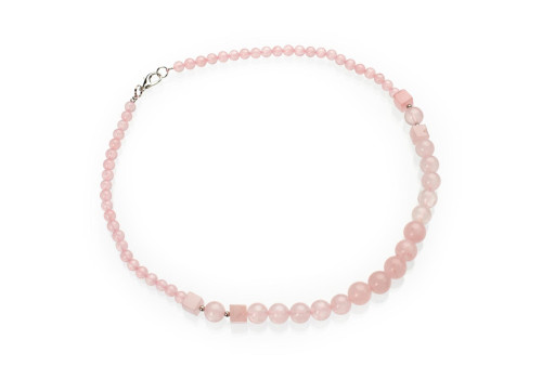 Бусы из розового кварца