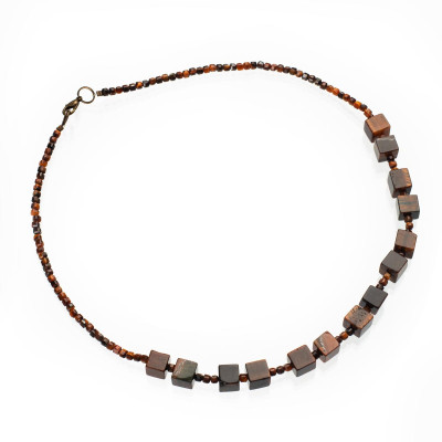 Бусы из тигрового глаза 