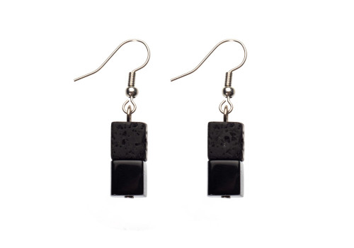 Сережки з агатом 