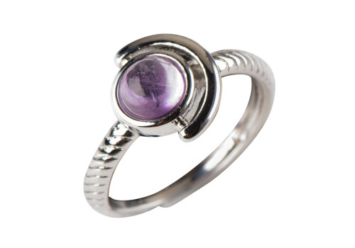 Кольцо с аметистом