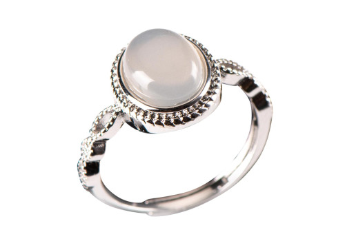 Каблучка з рожевим кварцем