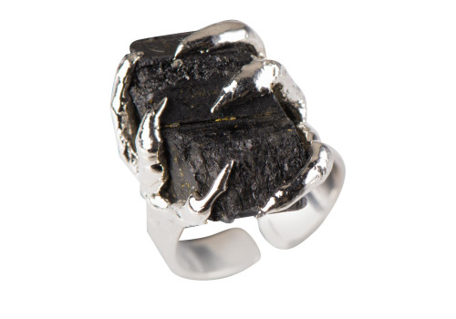 Каблучка з натуральним турмаліном