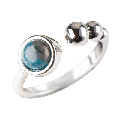 Каблучка з натуральним апатитом