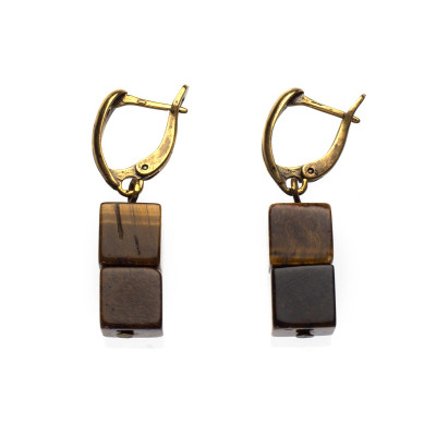 Сережки з тигровим оком 