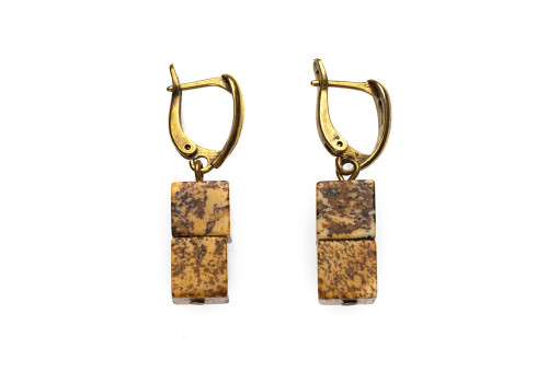 Сережки з яшмою