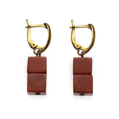 Сережки з яшмою