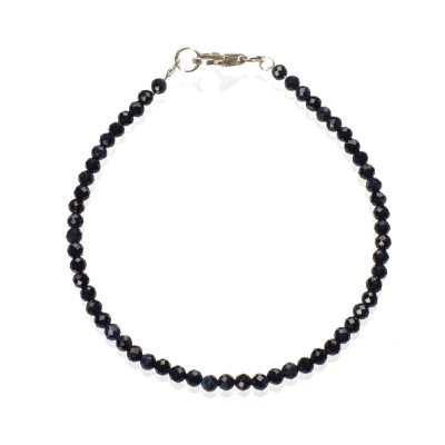 Браслет з натуральним сапфіром 