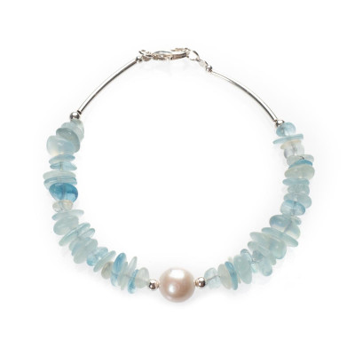 Браслет з аквамарином