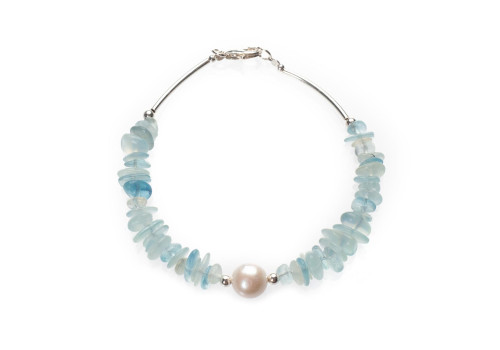 Браслет з аквамарином