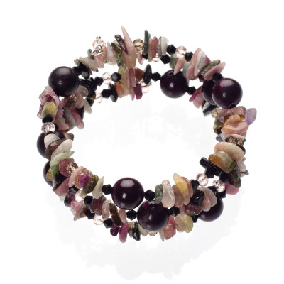 Браслет з натуральним турмаліном 