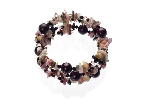 Браслет з натуральним турмаліном 