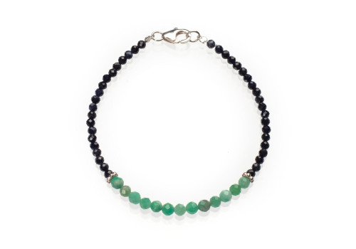 Браслет з натуральним сапфіром 