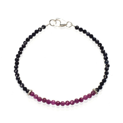 Браслет з натуральним сапфіром 