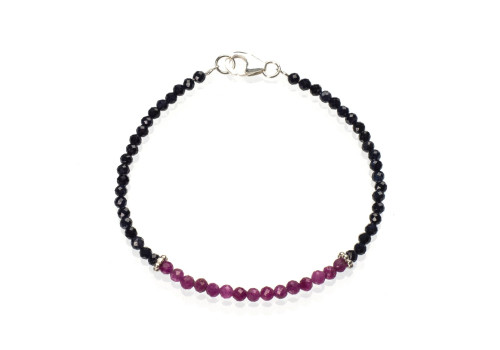 Браслет з натуральним сапфіром 