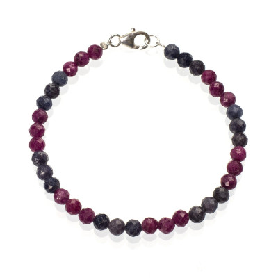 Браслет з натуральним сапфіром 