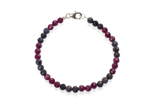 Браслет з натуральним сапфіром 