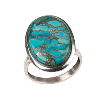 Каблучка з варісцитом зі срібла