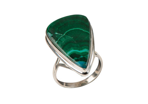 Каблучка з азурмалахітом зі срібла