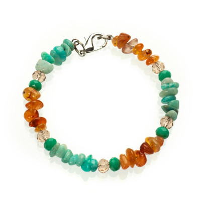 Браслет з натуральним амазонітом