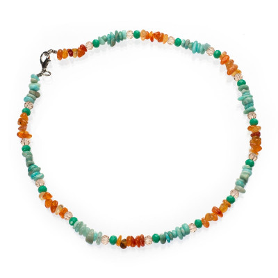 Намисто з натуральним амазонітом