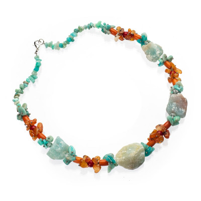 Намисто з натуральним амазонітом