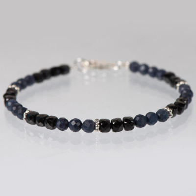 Браслет з натурального сапфіра