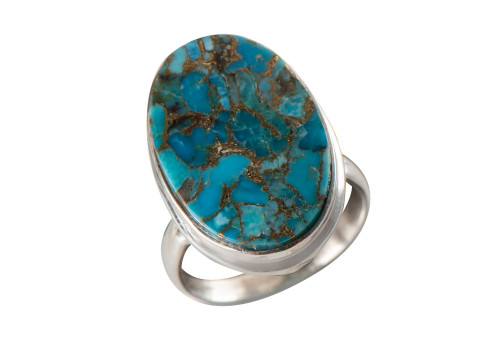 Каблучка з варісцитом зі срібла