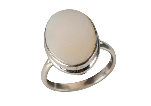 Каблучка з перламутром зі срібла