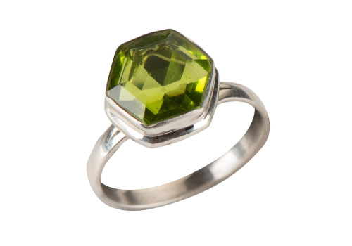 Каблучка з кварцем зі срібла 