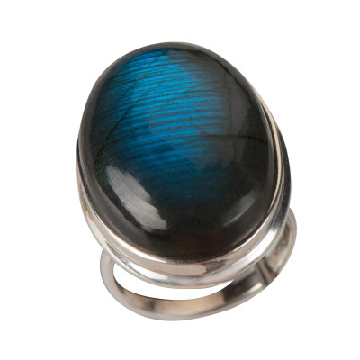 Каблучка з лабрадором зі срібла