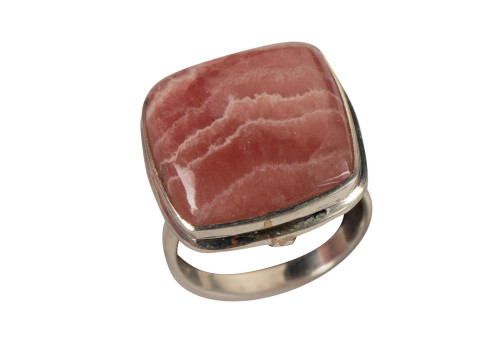 Каблучка з родохрозитом зі срібла