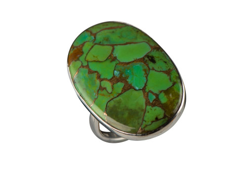 Каблучка з варісцитом зі срібла