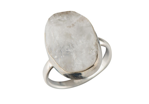 Каблучка з адуляром (місячний камінь) зі срібла 
