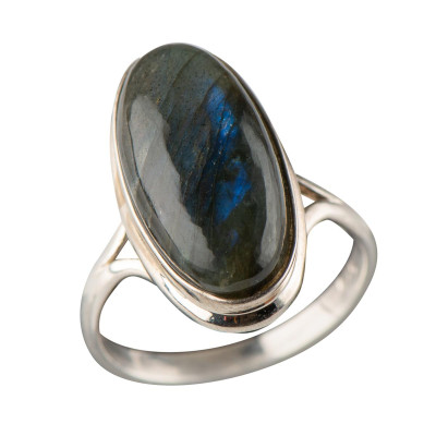 Каблучка з лабрадором зі срібла