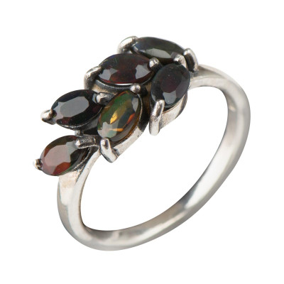Каблучка з опалом зі срібла 