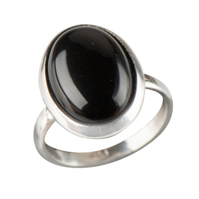 Каблучка з натуральним діопсидом зі срібла