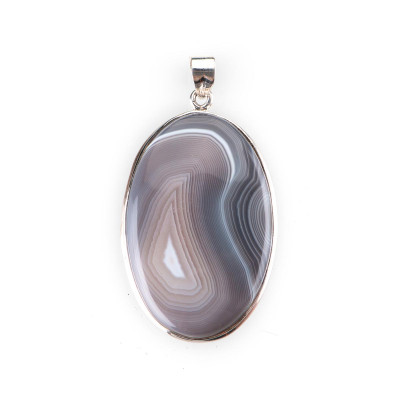 Підвіска з агатом зі срібла
