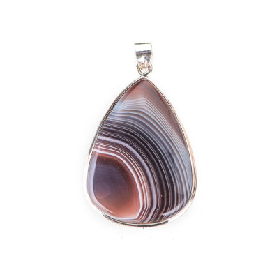 Підвіска з агатом зі срібла
