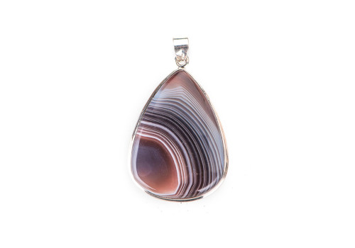 Підвіска з агатом зі срібла