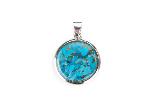 Підвіска з варісцитом зі срібла